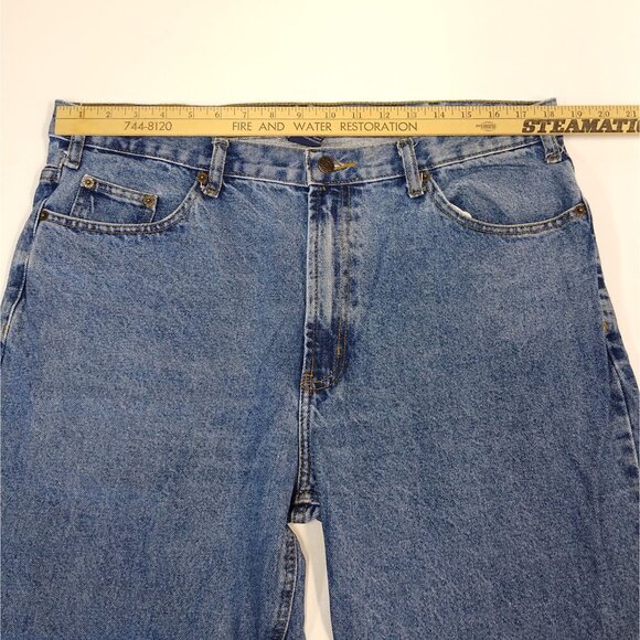 Full Blue Jeans Classic Fit Straight Leg Denim Men's Jeans 38x34 Sits At Waist - Picture 10 of 11